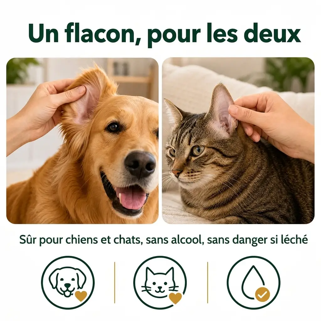Nettoyant Oreilles pour Chiens & Chats