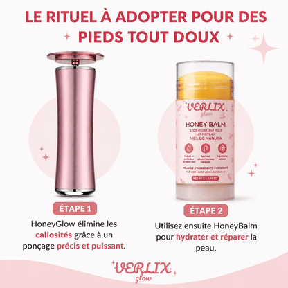 Verlix HoneyBalm™ – Baume Réparateur pour Pieds Secs & Talons Abîmés