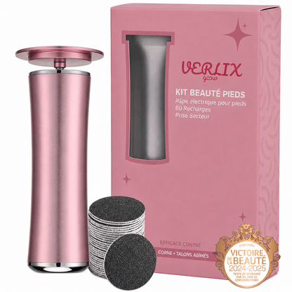 Verlix Glow™ – La Ponceuse Pieds pour des Talons Doux & Lisses