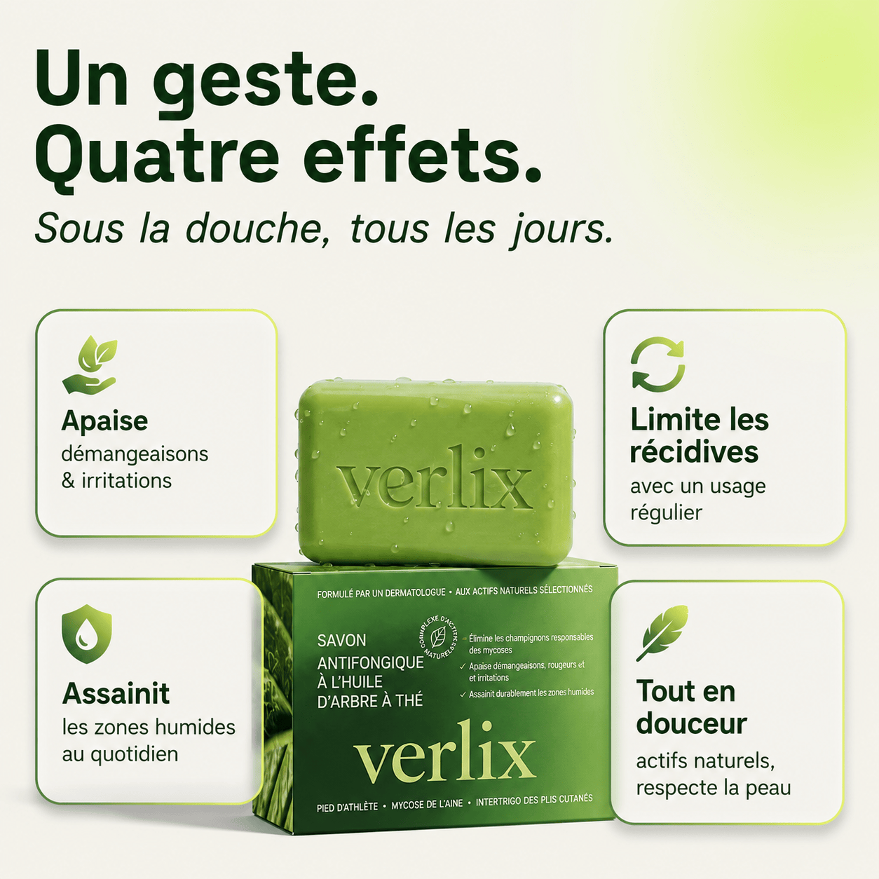 Verlix｜Savon Purifiant Antifongique