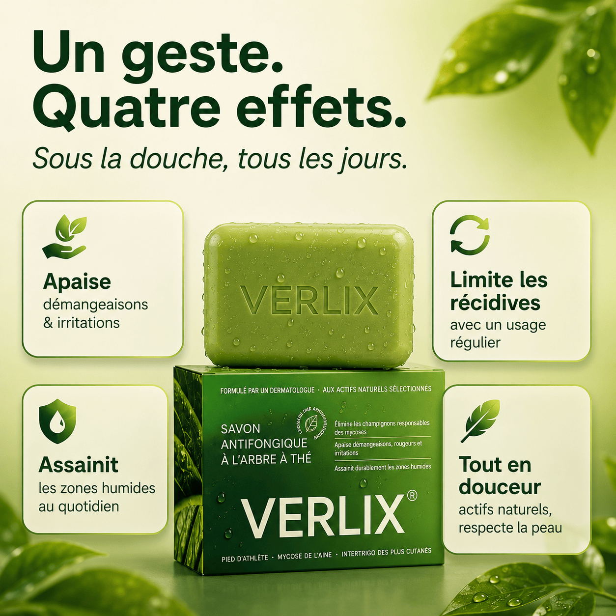 Verlix® Savon Purifiant Antifongique