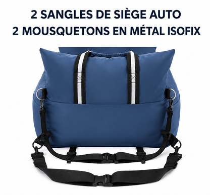 DogDock | Lit de Voiture Anti-Stress avec Attaches de Sécurité