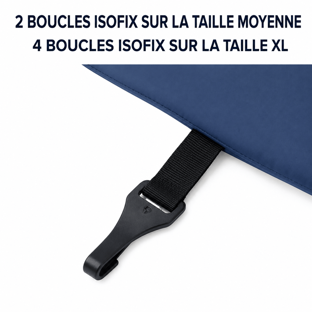 DogDock | Lit de Voiture Anti-Stress avec Attaches de Sécurité