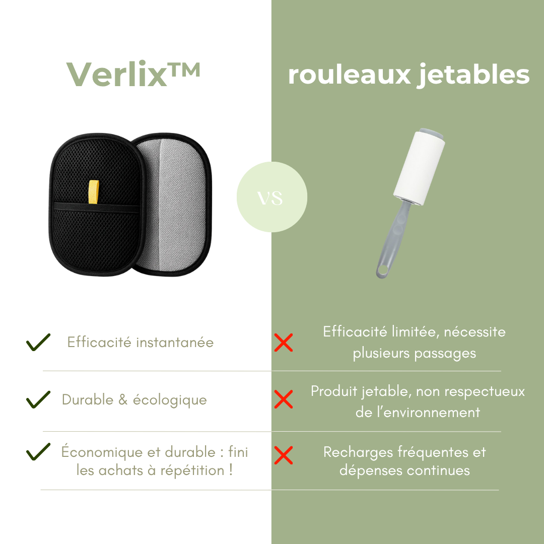 Verlix™ -  Gant Anti-Poils Réutilisable & Écologique
