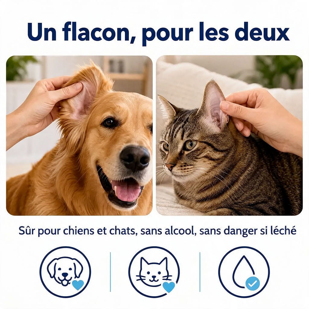 Nettoyant Oreilles pour Chiens & Chats