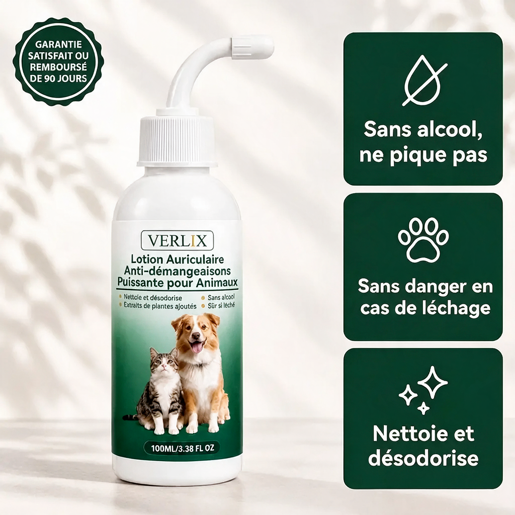 Nettoyant Oreilles pour Chiens & Chats
